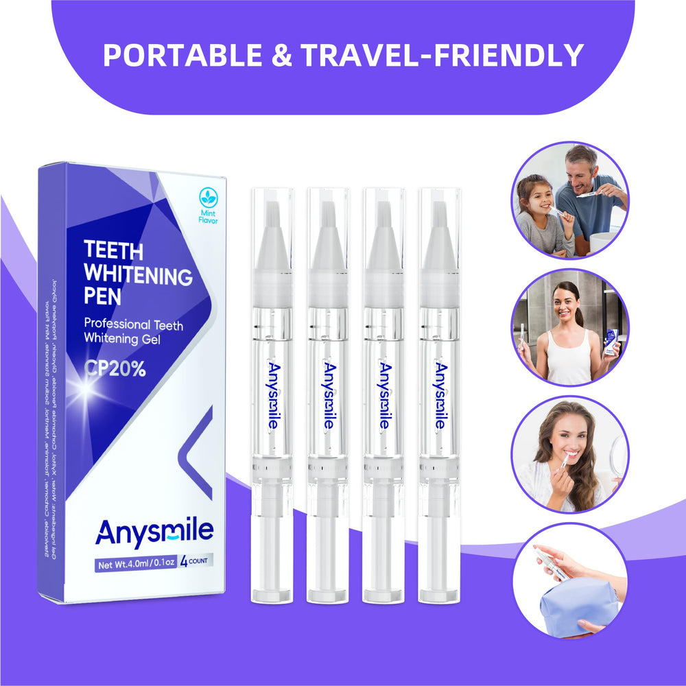 Anysmile pens used with aligners, retainers, or dental trays