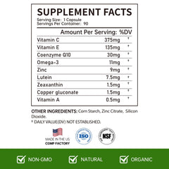 Close-up of key nutrients: lutein and zeaxanthin