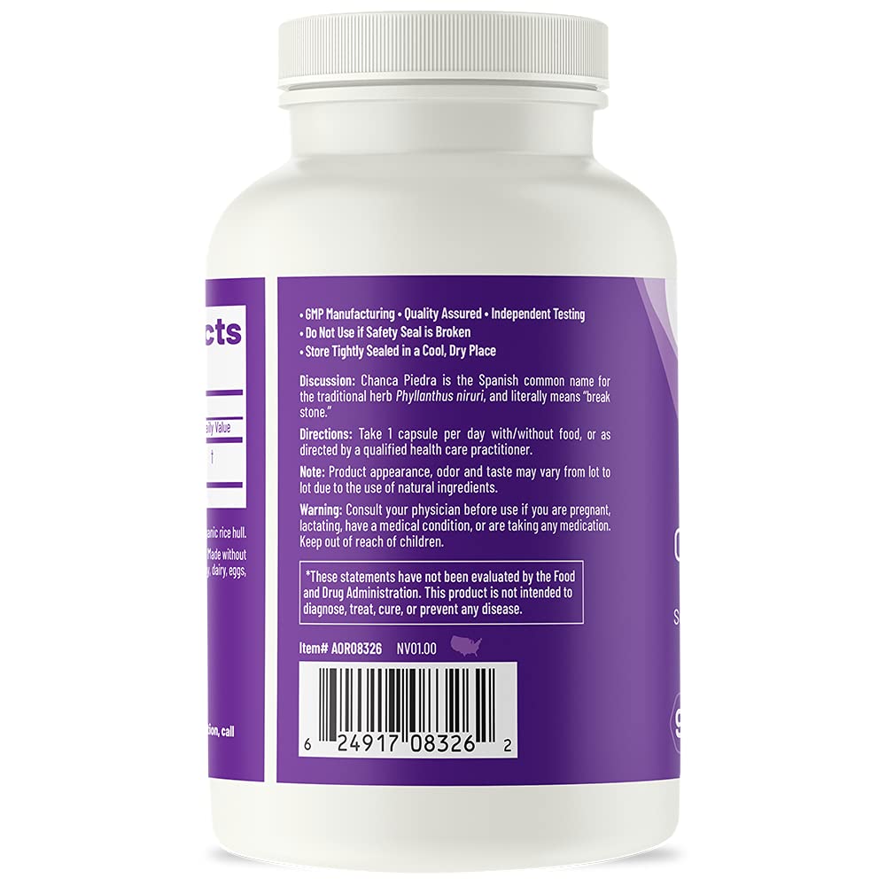 Chanca Piedra herbal capsules for kidney, liver and gallbladder health