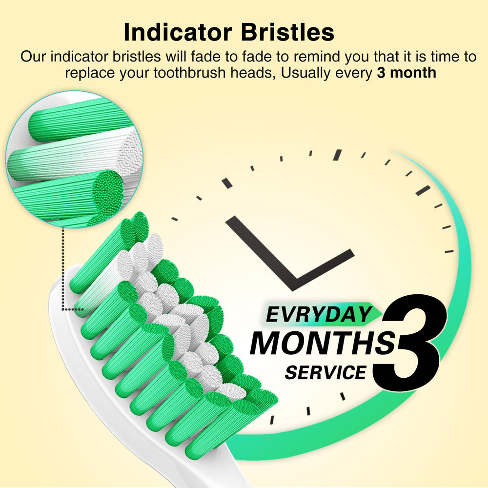 High-quality bristles effectively remove plaque and promote gum health