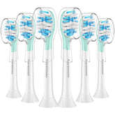 Aoremon replacement brush heads for Philips Sonicare C3 Premium Plaque Control - white, 6 count