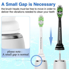 Curved bristle profile reaches back teeth for a thorough clean