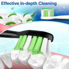 Fade-to-replace indicator bristles remind when to replace