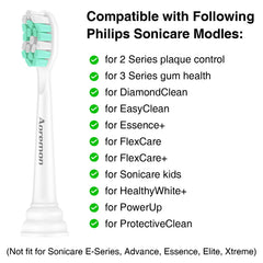 Six replacement heads for Philips Sonicare