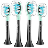 Aoremon Sonciare C3 replacement brush heads in black, 4-count pack.
