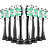 Aoremon replacement heads for Sonicare in black color, 8-pack