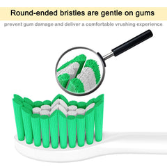 Toothbrush heads featuring advanced bristle planting design