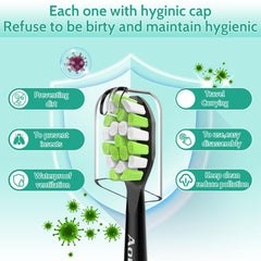 Bristles designed for 8x plaque removal compared to manual brushing