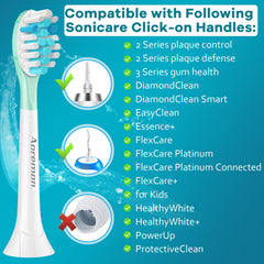 Soft Nylon DuPont bristles designed for gentle gum care