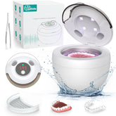 Front view of Aotuda ultrasonic retainer cleaner in white