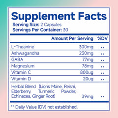 60 capsules per bottle with 30-day satisfaction guarantee