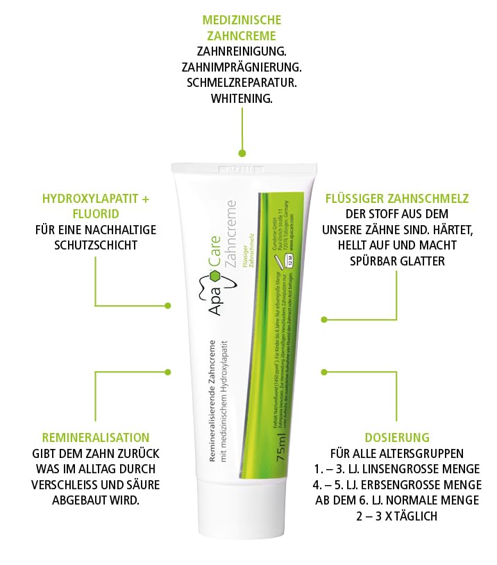 Toothbrush with ApaCare toothpaste