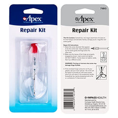 All contents of Apex Glasses Repair Kit arranged for display