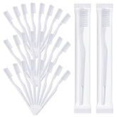 Aphumedc 200-pack disposable toothbrushes, individually wrapped, white