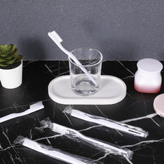 Soft bristles and sturdy PP handle of Aphumedc toothbrush