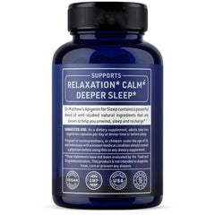 Branding shot emphasizing melatonin-free, plant-based sleep support