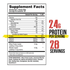 Apollon Nutrition Formula X label close-up highlighting 24g protein per serving.