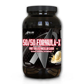 Apollon Nutrition Formula X bottle with scoop for post-workout protein fueling.