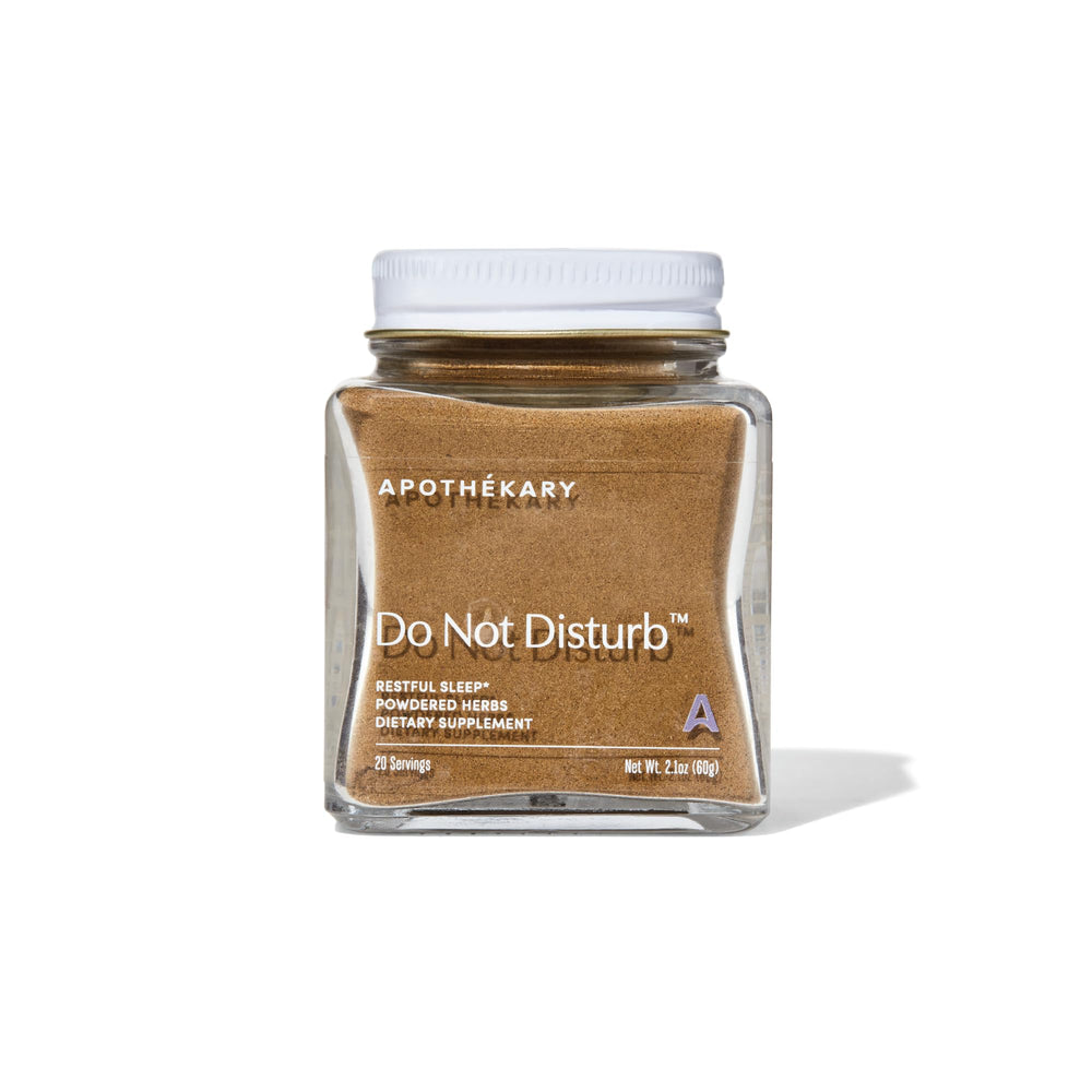 Apothékary Do Not Disturb Sleep Support jar label and packaging