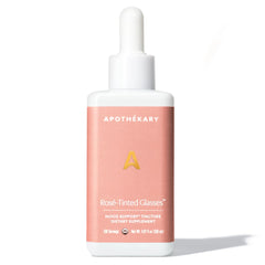Front view of Apothékary Rosé-Tinted Glasses bottle