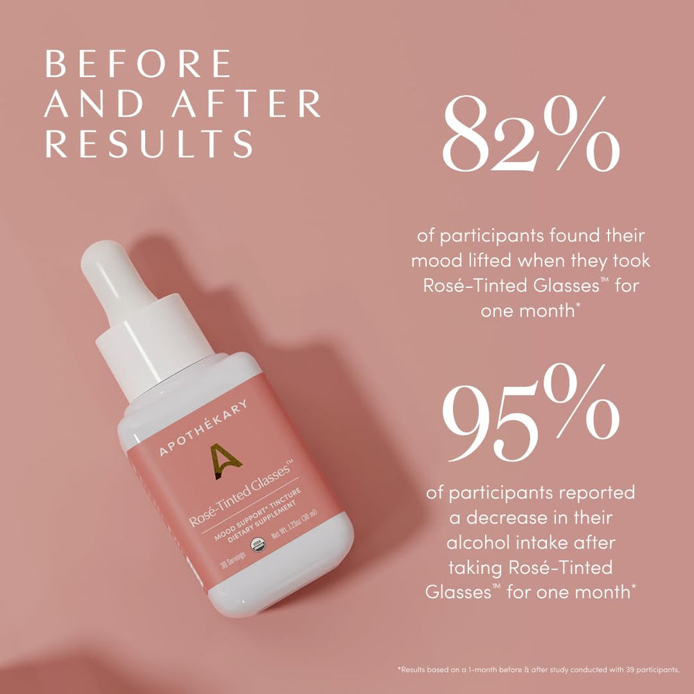 Made in the USA packaging of Rosé-Tinted Glasses