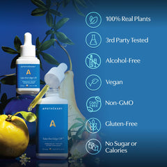 Citrus-honey flavor profile of Take The Edge Off herbal drops