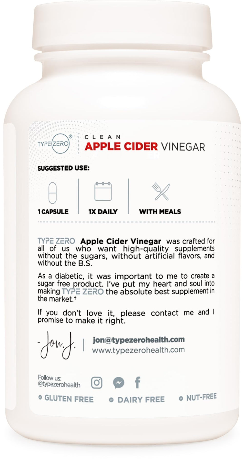 Close-up of 500mg apple cider vinegar capsule