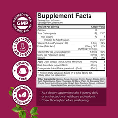 Lifestyle image showing a wellness routine with gummies