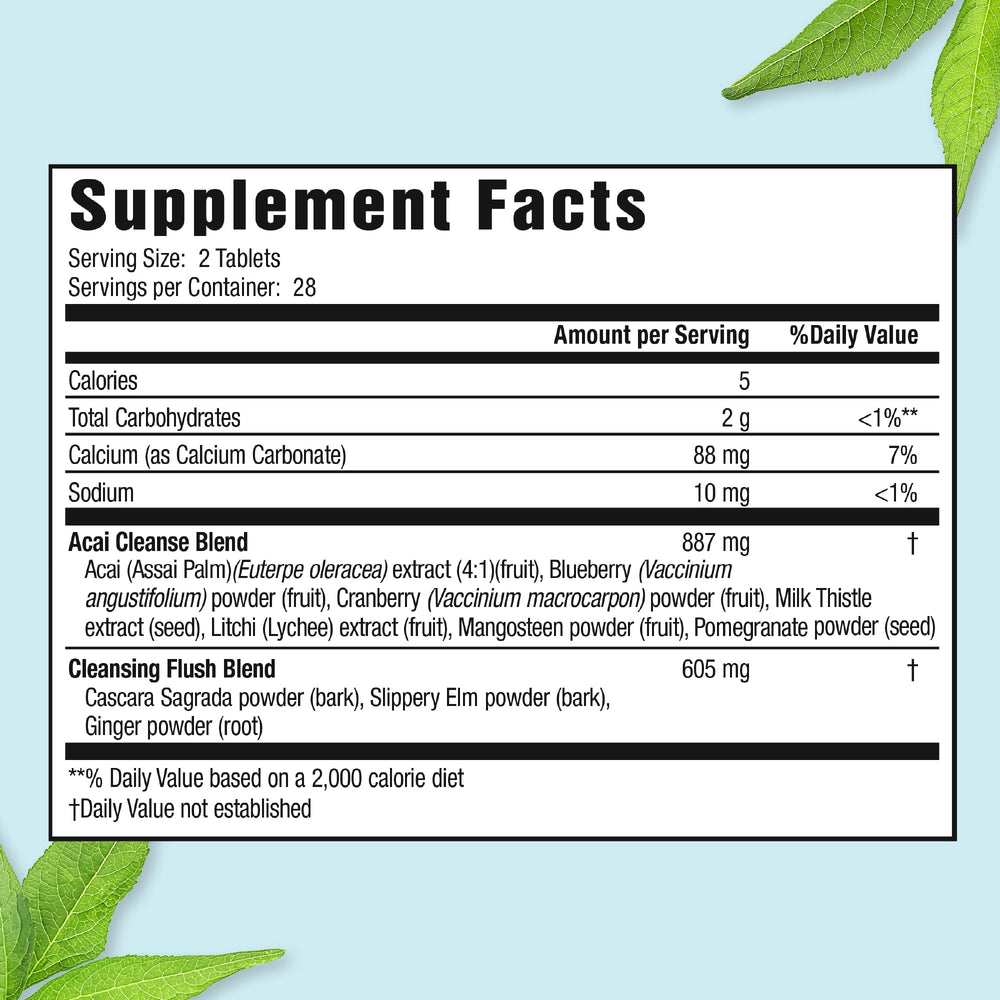 Close-up of the 5-Day Liquid Cleanse & Flush liquid tubes