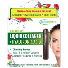 Applied Nutrition Liquid Collagen Hyaluronic Acid Berry Flavor packaging front