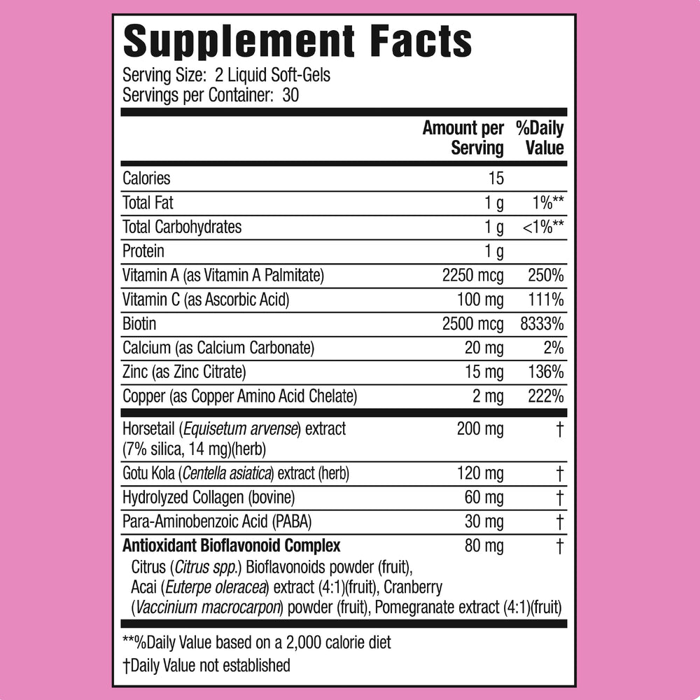 Close-up of 60 soft-gels capsules with cap