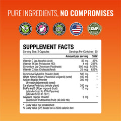 Approved Science Appetite Suppressant with cayenne pepper for a warm sensory cue