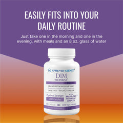 Vegan DIM supplement bottle with 60 capsules