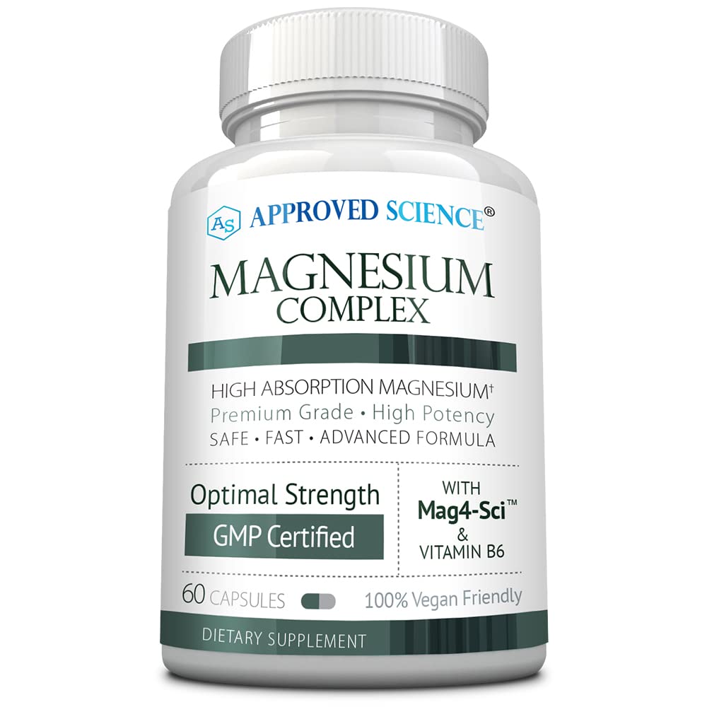 Approved Science Magnesium Complex bottle on white background