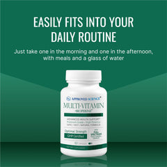 Person taking a daily vitamin capsule