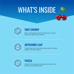 Close-up of Approved Science Uric Acid Flush bottle label
