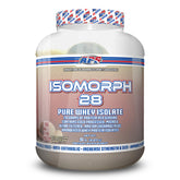 APS Nutrition Isomorph 28 protein powder bottle with Neapolitan swirl for muscle support