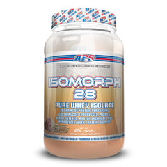 APS Nutrition Isomorph 28 whey bottle with Neapolitan flavor for clean protein on-the-go