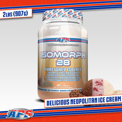 APS Nutrition Isomorph 28 whey label lactose-reduced informs easy dairy-friendly protein choice