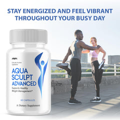 Close-up of Aqua Sculpt Advanced Formula capsules