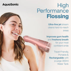 AquaFlosser PRO rose gold side profile