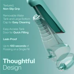 Six interchangeable flossing tips for AquaSonic PRO