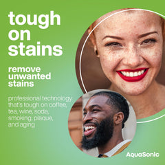Applying AquaSonic whitening strips securely with DryStrip technology