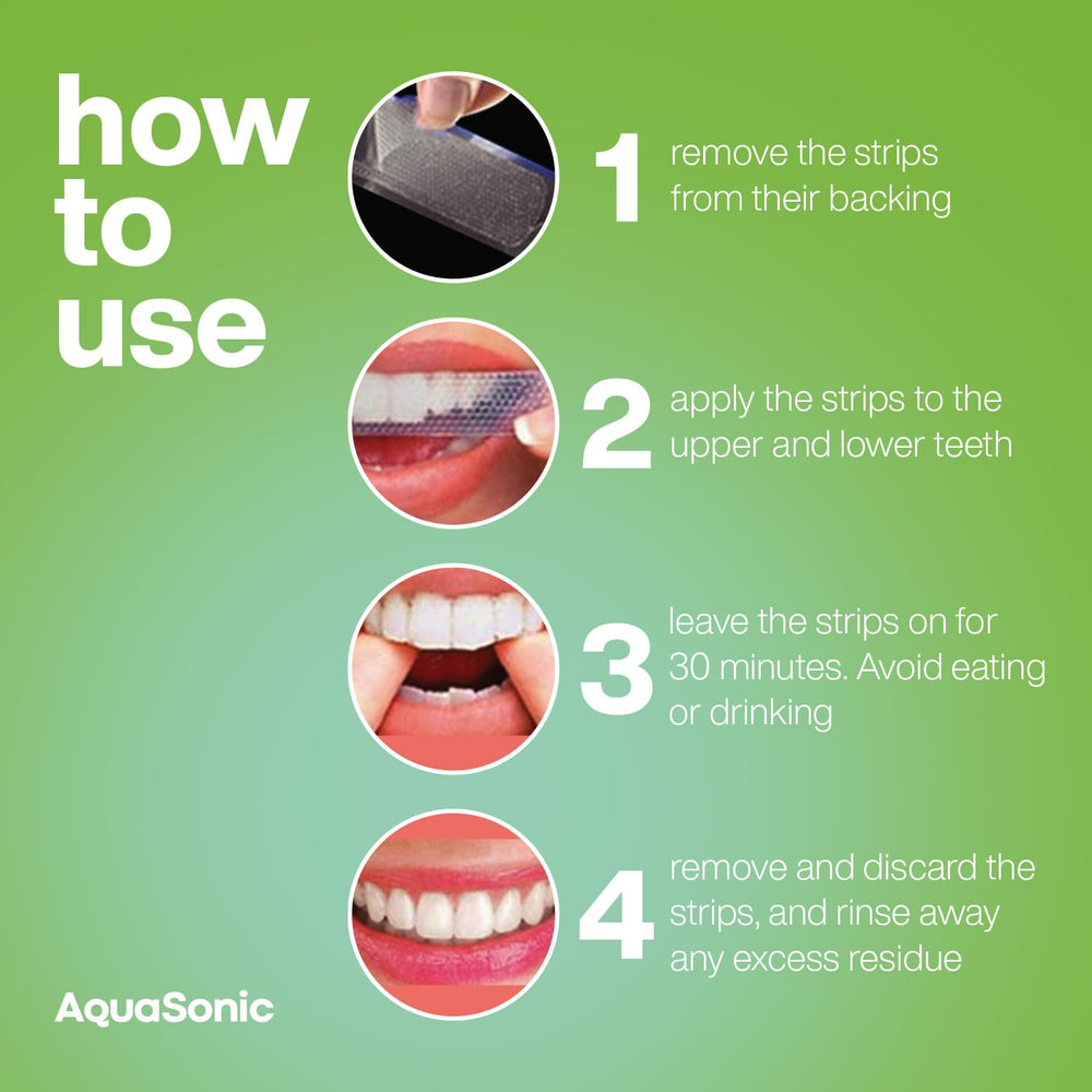 Shade card included to track whitening progress