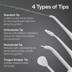 Waterproof design of AquaSonic water flosser for easy cleaning