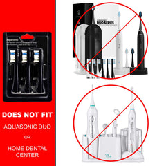 Packaging and contents of AquaSonic ProFlex replacement brush head set