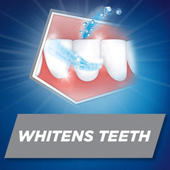 Graphic illustration of micro-active foam action whitening toothpaste