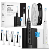 Front view of Aquasonic Duo Series PRO UV electric toothbrush