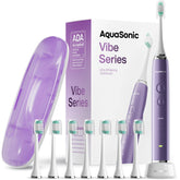 Satin Violet Aquasonic Vibe Series toothbrush front view