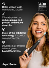 Box contents: toothbrush, wireless charger, 8 brush heads, travel case